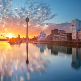 Sonnenuntergang in Düsseldorf